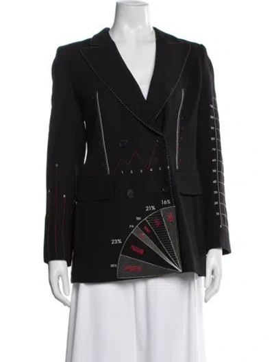 Pre-owned Moschino Cheap And Chic Vintage Late 1990's - Early 2000's Blazer In Black