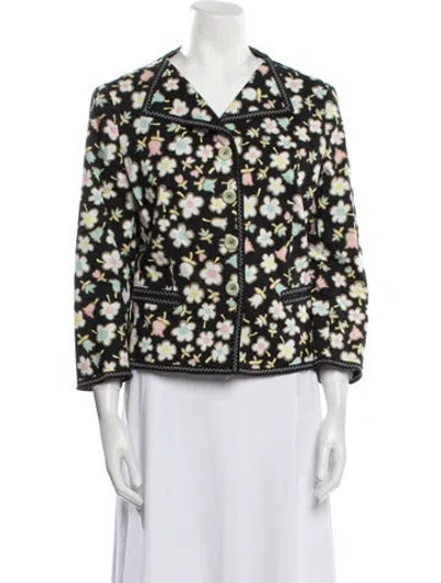 Pre-owned Moschino Cheap And Chic Vintage Late 1990's - Early 2000's Evening Jacket In Black