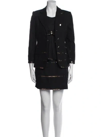 Pre-owned Moschino Cheap And Chic Vintage Late 1990's - Early 2000's Skirt Suit In Black