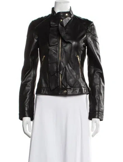 Pre-owned Moschino Cheap And Chic Vintage Late 2000's - Early 2010's Biker Jacket In Black