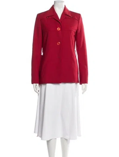 Pre-owned Moschino Cheap And Chic Vintage Late 2000's - Early 2010's Blazer In Red