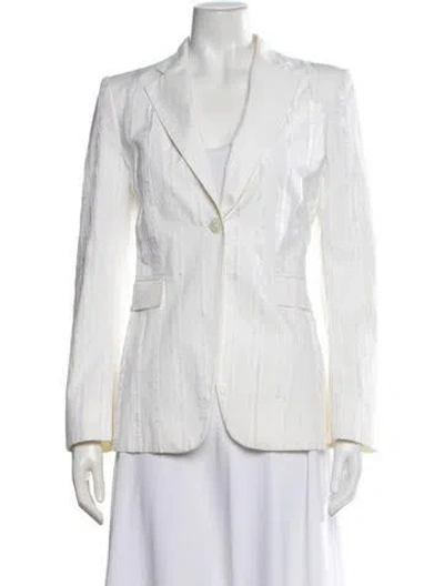 Pre-owned Moschino Cheap And Chic Vintage Late 2000's - Early 2010's Blazer In White