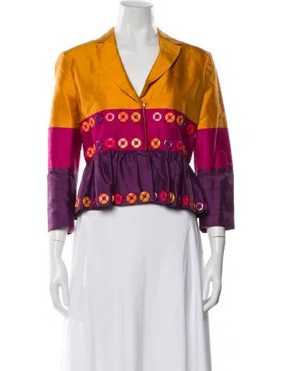 Pre-owned Moschino Cheap And Chic Vintage Late 2000's - Early 2010's Evening Jacket In Multi
