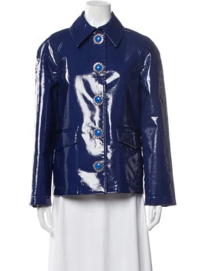 Pre-owned Moschino Cheap And Chic Vintage Late 2000's - Early 2010's Jacket In Blue
