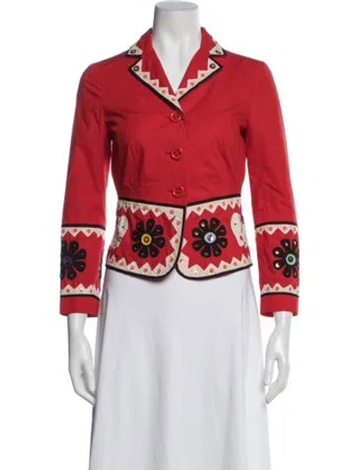 Pre-owned Moschino Cheap And Chic Vintage Late 2000's - Early 2010's Jacket In Red