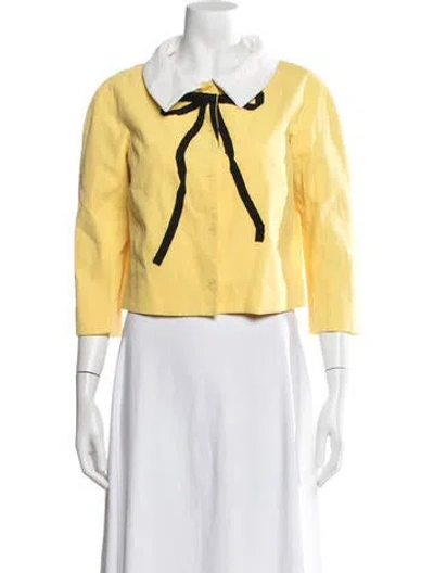 Pre-owned Moschino Cheap And Chic Vintage Late 2000's - Early 2010's Jacket In Yellow