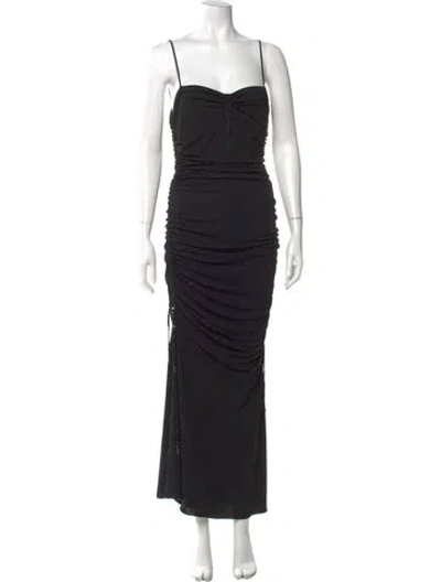 Pre-owned Moschino Cheap And Chic Vintage Long Dress In Black