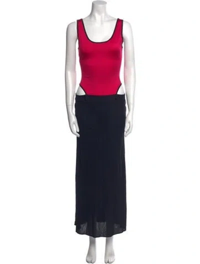 Pre-owned Moschino Cheap And Chic Vintage Long Dress In Multi