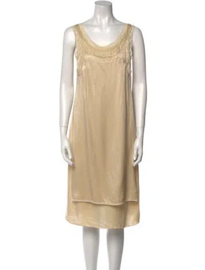 Pre-owned Moschino Cheap And Chic Vintage Midi Length Dress In Neutral