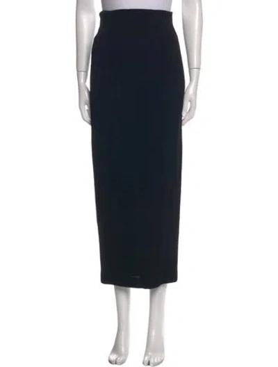 Pre-owned Moschino Cheap And Chic Vintage Midi Length Skirt In Black