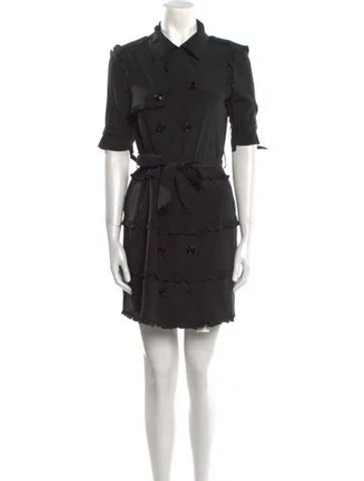 Pre-owned Moschino Cheap And Chic Vintage Mini Dress In Black