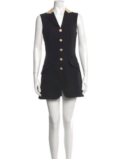 Pre-owned Moschino Cheap And Chic Vintage Mini Dress In Black