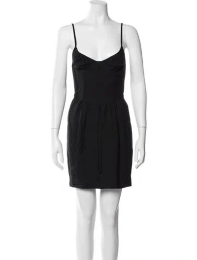 Pre-owned Moschino Cheap And Chic Vintage Mini Dress In Black
