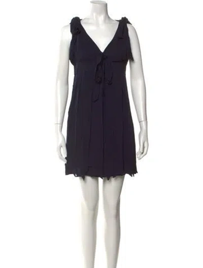 Pre-owned Moschino Cheap And Chic Vintage Mini Dress In Blue