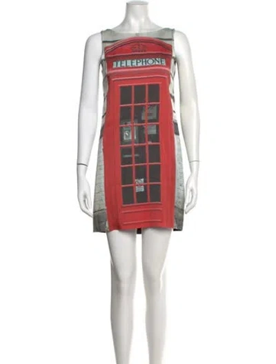 Pre-owned Moschino Cheap And Chic Vintage Mini Dress In Gray