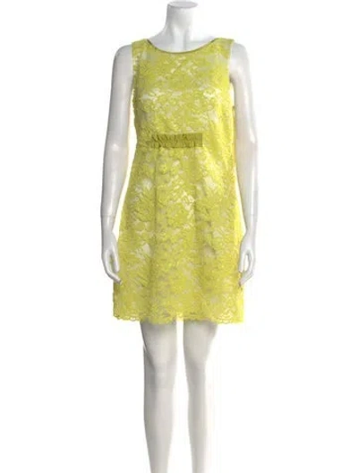 Pre-owned Moschino Cheap And Chic Vintage Mini Dress In Yellow