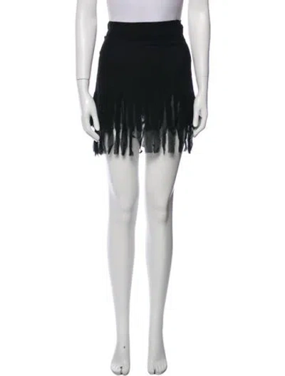 Pre-owned Moschino Cheap And Chic Vintage Mini Skirt In Black