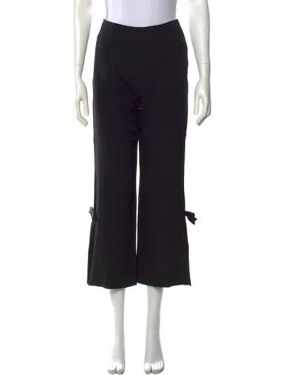 Pre-owned Moschino Cheap And Chic Vintage Wide Leg Pants In Black