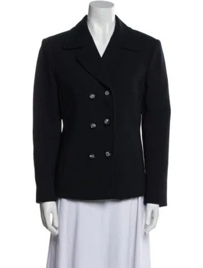 Pre-owned Moschino Cheap And Chic Virgin Wool Blazer In Blue