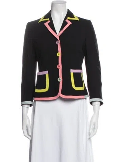 Pre-owned Moschino Cheap And Chic Virgin Wool Blazer In Blue