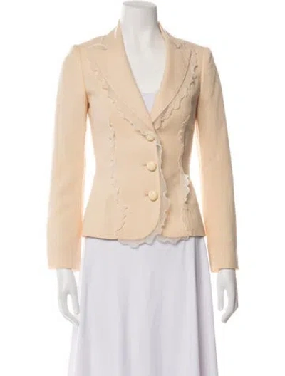 Pre-owned Moschino Cheap And Chic Virgin Wool Blazer In Neutrals