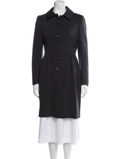 Pre-owned Moschino Cheap And Chic Virgin Wool Coat In Blue