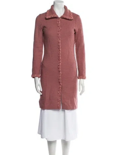 Pre-owned Moschino Cheap And Chic Virgin Wool Coat In Pink