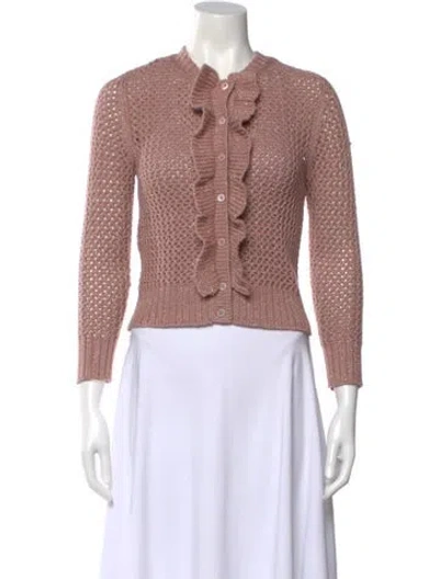 Pre-owned Moschino Cheap And Chic Virgin Wool Crew Neck Sweater In Pink
