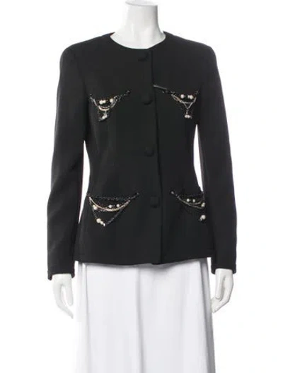 Pre-owned Moschino Cheap And Chic Virgin Wool Jacket In Black