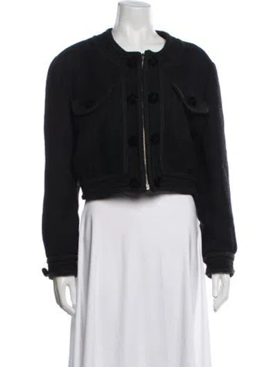 Pre-owned Moschino Cheap And Chic Virgin Wool Jacket In Black