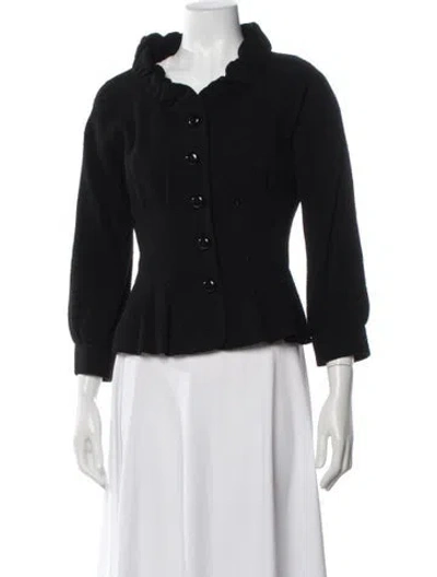 Pre-owned Moschino Cheap And Chic Virgin Wool Jacket In Black