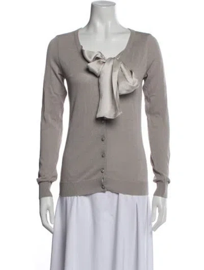 Pre-owned Moschino Cheap And Chic V-neck Sweater In Purple