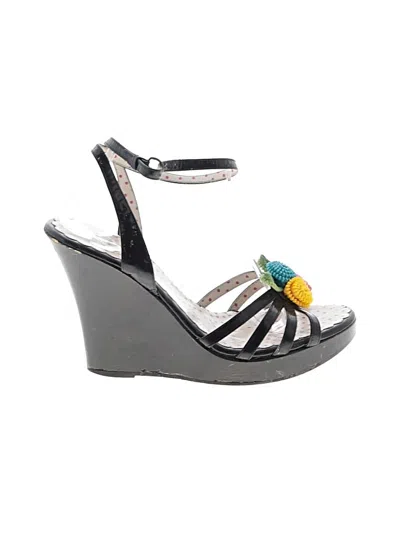 Pre-owned Moschino Cheap And Chic Wedges In Black