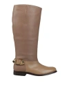 Moschino Cheap And Chic Woman Boot Khaki Size 6 Leather