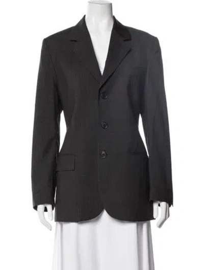 Pre-owned Moschino Cheap And Chic Wool Blazer In Blue