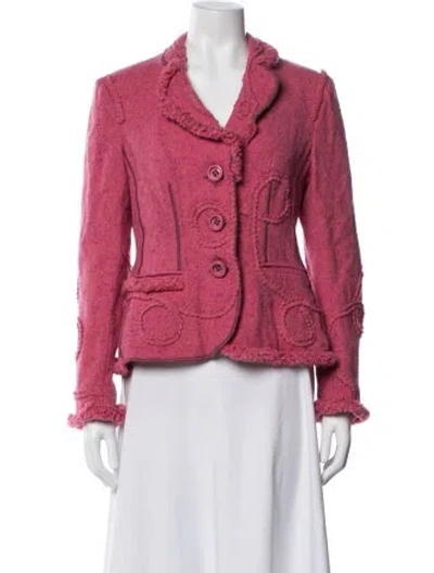 Pre-owned Moschino Cheap And Chic Wool Blazer In Pink