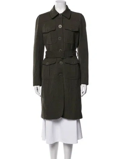 Pre-owned Moschino Cheap And Chic Wool Coat In Green