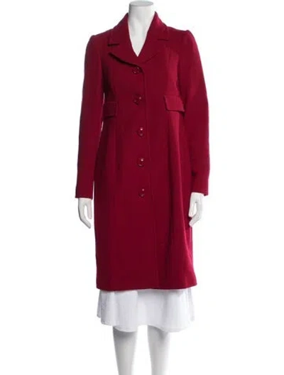 Pre-owned Moschino Cheap And Chic Wool Coat In Red