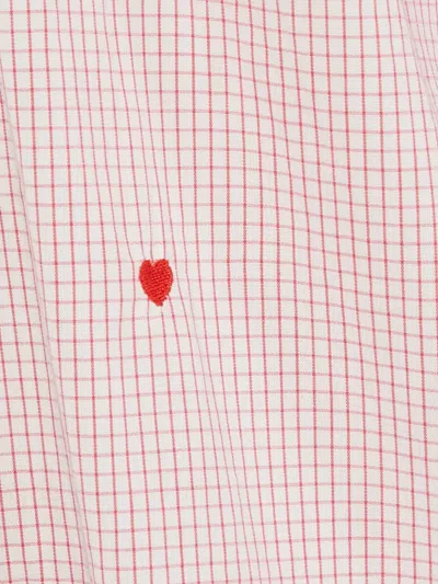 Pre-owned Moschino Check-print Button Shirt In Pink