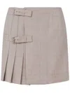 Moschino Checked Mini Skirt In Neutrals