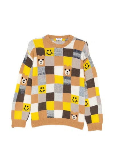 Moschino Checked Sweater In Multi