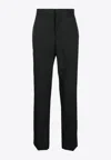 Moschino Checked Wool Tailored Pants