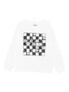 Moschino Checkerboard-pattern Sweatshirt In Black