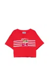 Moschino Kids' Cherry-print T-shirt In Multi