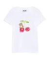 Moschino Cherry-graphic T-shirt In White