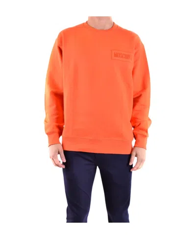 MOSCHINO CHEST LOGO-PRINT DETAIL SWEATSHIRT