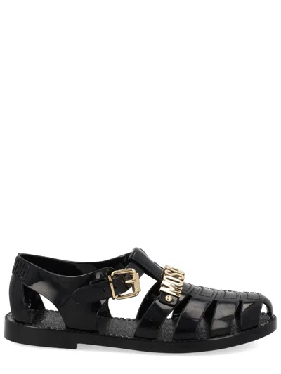 Moschino Chic Women's Sandals For Ss26 In Black