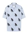Moschino Chimpanzee Pattern Shirt In Blue