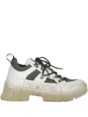 Moschino Chunky Lace-up Sneakers In White