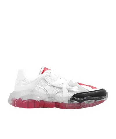 MOSCHINO MOSCHINO PANELLED LACE-UP SNEAKERS